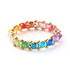 Transparent Acrylic Beads Finger Rings X1-RJEW-TA00004-1