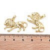 Lion Rack Plating Brass Pendants KK-G512-14G-3