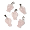 Natural Rose Quartz Pendants G-B127-10P-14-1