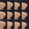 Brass L-Shaped Nose Rings WGA70D4-21-2