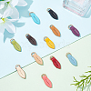 WADORN 11pcs 11 colors Leather Zipper Pull Tabs DIY-WR0002-25-3