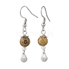 304 Stainless Steel Mixed Shape Dangle Earrings EJEW-JE05723-02-3