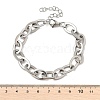 304 Stainless Steel Oval Link Chains Bracelets for Men & Women BJEW-D042-50P-5