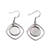 201 Stainless Steel Earring Hooks STAS-Z036-08P-1