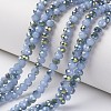 Electroplate Glass Beads Strands X-EGLA-A034-J6mm-S02-1