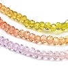 Transparent Painted Glass Beads Strands X1-DGLA-A034-T2mm-A12-4