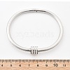 304 Stainless Steel Rhinestone Bangles for Women BJEW-Z092-04P-8