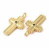 Rack Plating Brass Micro Pave Cubic Zirconia Pendants KK-R143-15G-2