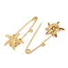 Starfish 304 Stainless Steel Safety Pins Brooch Findings SA-CBA098D-16C-G01-2