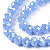 Electroplate Glass Beads Strands EGLA-A034-J10mm-A02-2