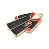 Graduation Season Theme Alloy Enamel Pendants ENAM-R147-09D-G-2