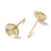 Brass Studs Earrings Finding KK-K383-01E-G-2