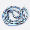 Electroplate Non-magnetic Synthetic Hematite Beads Strands G-T061-119A-2