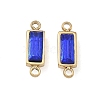 Birthstone 304 Stainless Steel Rhinestone Connector Charms STAS-L022-576G-06-1