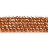 Electroplate Transparent Glass Beads Strands LS-GLAA-H021-01A-FR02-2