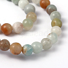 Natural Flower Amazonite Round Bead Strands X-G-D608-8mm-5