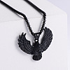 Eagle Wings 304 Stainless Steel Pendant Necklace Punk Hip-hop Fashion Jewelry TK4489-2-1