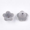 Flocky Acrylic Bead Caps OACR-T005-02-02-2