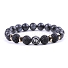 Natural Lava Rock Stretch Bracelets PW-WG48909-06-1