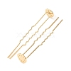 Brass Hair Fork Findings KK-H298-02A-3