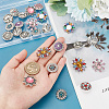 AHADERMAKER Alloy Rhinestone Snap Buttons DIY-GA0005-43-3