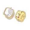 304 Stainless Steel with ABS Plastic Pearl Pendants STAS-G371-01G-04-2