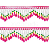 CHGCRAFT 1M Ethnic Style Polyester Ribbons OCOR-CA0001-14-1