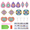 DIY Diamond Acrylic Evil Eye Theme Earrings Kit DIY-TA0005-71-9