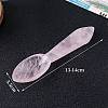 Natural Rose Quartz Carved Healing Spoon Figurines PW-WG90098-01-1