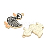 Skull Alloy Enamel Pendants AL-CBAD3B4-04G-03-2
