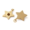 Natural Tiger Eye Star Pendants STAS-Q333-01G-01-2