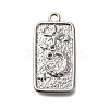 304 Stainless Steel Pendant Rhinestone Settings STAS-H225-05P-1