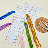 SUPERFINDINGS 30Pcs 3 Style 30 Position Paper Embroidery Floss Organizer Cross Stitch Plate FIND-FH0006-40-3