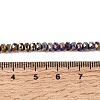 Electroplate Glass Beads Strands GLAA-Q105-03P-4