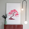 2Pcs 2 Styles PET Hollow Out Drawing Painting Stencils DIY-MA0003-49-5