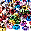 100Pcs UV Plating Opaque Acrylic European Beads PACR-TA0001-32C-3