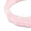 Natural Rose Quartz Rectangle Beaded Stretch Bracelet BJEW-E379-05B-3