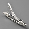 Rrhinestone with Alloy Hair Barrettes OHAR-WH20010-13S-2