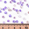 Opaque & Transparent Inside Colours Glass Seed Beads SEED-F004-4mm-03-6