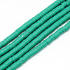 Handmade Polymer Clay Bead Strands CLAY-T002-6mm-08-1