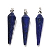 Natural Lapis Lazuli Pointed Pendants G-D089-01P-04-1