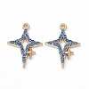 Alloy Rhinestone Pendants PALLOY-P287-08LG-03-2