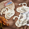 CRASPIRE 1 Set Wooden Baby Closet Divider WOOD-CP0001-10-3