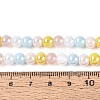 Electroplate Glass Beads Strands EGLA-N019-6mm-02-4