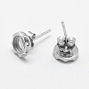 925 Sterling Silver Stud Earring Findings STER-F032-06S-2