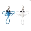 2Pcs Dragonfly Waxed Polyester Pendant Decoration HJEW-JM02665-1