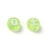 Transparent Lawn Green Acrylic Beads TACR-YW0001-08H-4