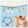 Sea Animal Pendant Stitch Markers HJEW-AB00318-5