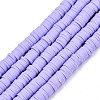 Handmade Polymer Clay Beads Strands LS-CLAY-R089-6mm-120-1