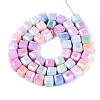 Anti-Tarnish Electroplate Glass Beads Strands GLAA-T025-8mm-10A-2